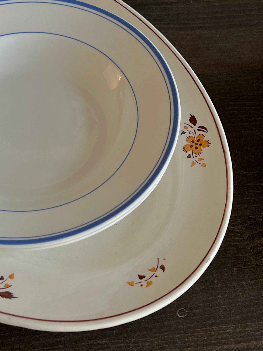 Vintage Elsterwerda porcelænsfad · L41 x B29 cm - Billede 4