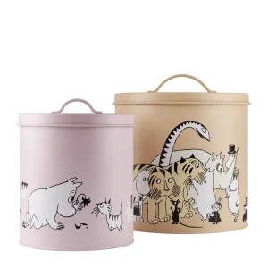 Moomin tindåse - sæt af 2, pink/beige