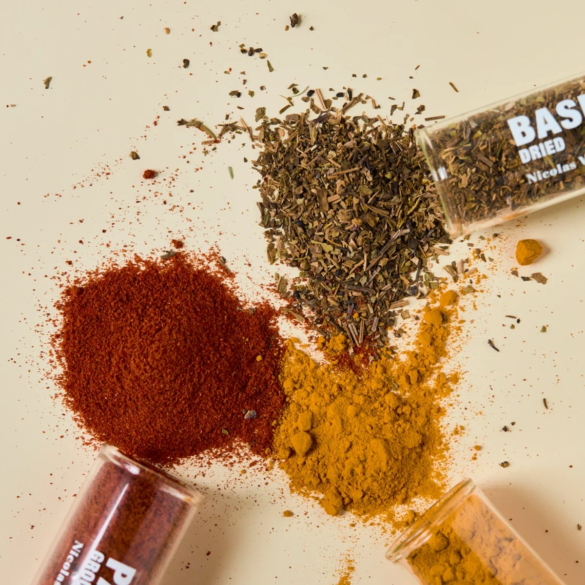 Spices, Basil, paprika chilli, turmeric, 11|42|57 g|g|g - Billede 4