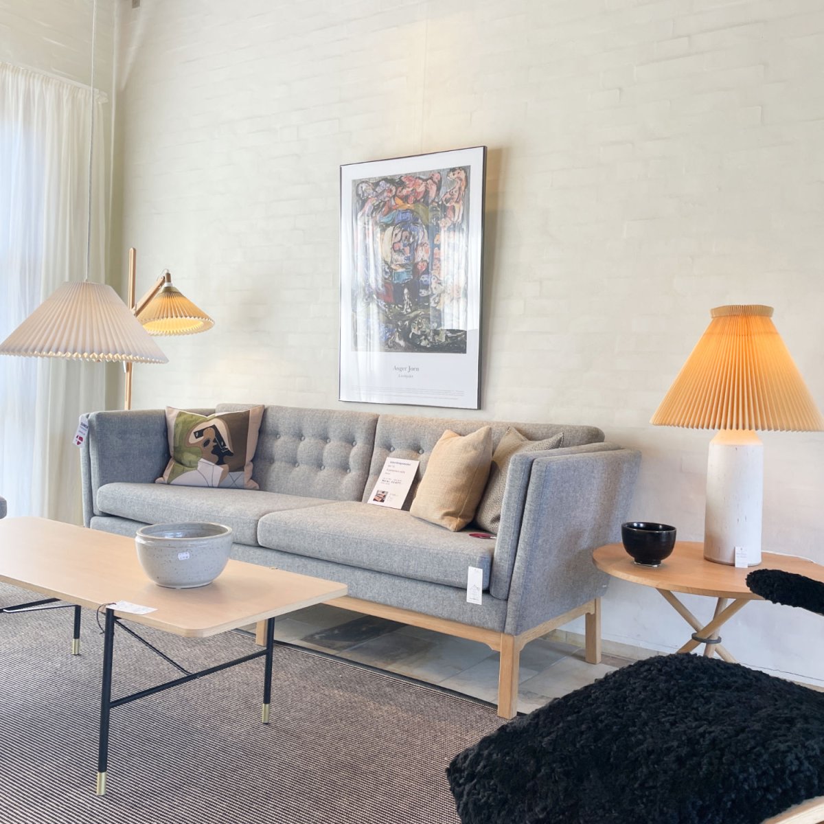 Nielaus AH 70 – 3-pers. sofa – Hallingdal 130 grå