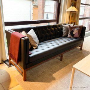 EJ315 Sofa – 3 pers. – Sort læder – Erik Jørgensen – Udstillingsmodel