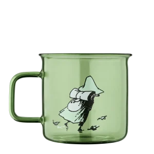 Moomin glaskrus - 3,5 dl Originals, Mumrikken, grøn
