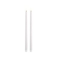 Uyuni LED slanke stagelys – Nordic White, 2-pak (2,3 x 32 cm)