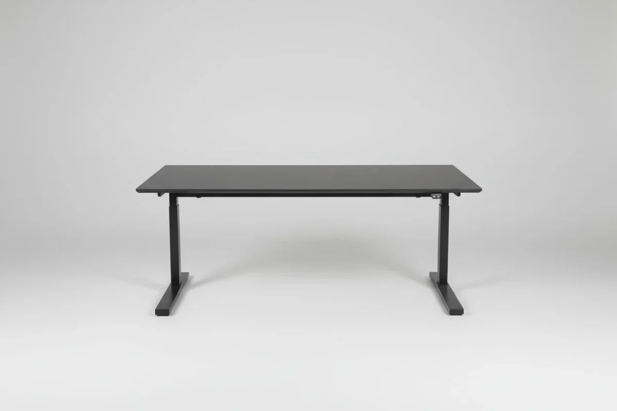 Dencon hæve-sænkebord – Sort skrivebord 180x90 | Linak stel - Billede 3