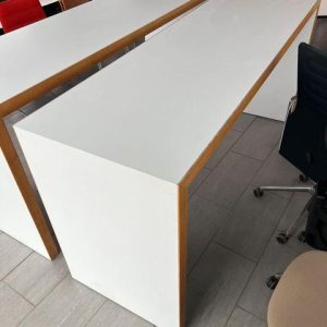 Fumac Højbord 220x70 Hvid med Trækant