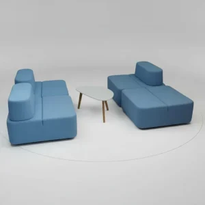 Martela Movie Loungesæt (4 moduler) | Blå modulsofa