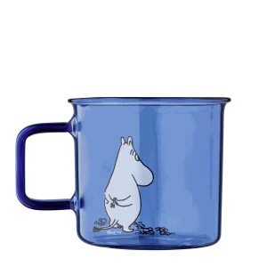 Moomin glaskrus - 3,5 dl Moomin, blå