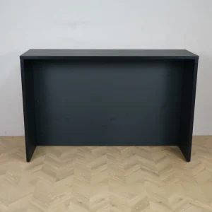 Receptionsdisk / Skranke i sort laminat | 170x52x110